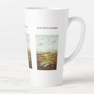Abstracte Kunst Latte Mok - “Op Weg naar Bewustzij