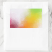 Abstracte Kunst Lege Sjabloon Kleurrijk Rood Geel Rechthoekige Sticker (Tas)