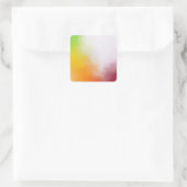 Abstracte Kunst Lege Sjabloon Trendy Kleurrijk Mod Vierkante Sticker (Tas)