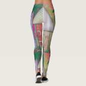Abstracte kunst leggings (Achterkant)