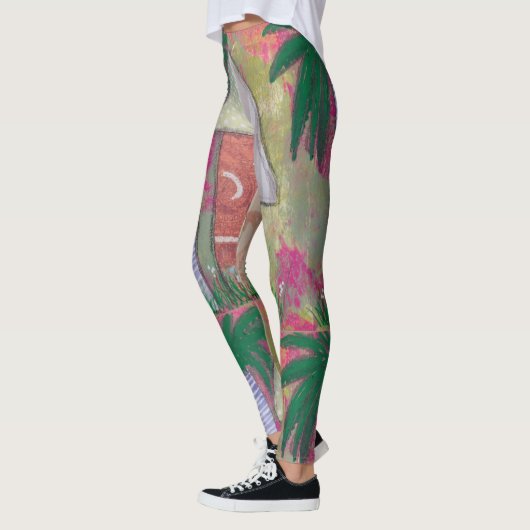 Abstracte kunst leggings (Links)