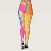 Abstracte kunst leggings (Achterkant)