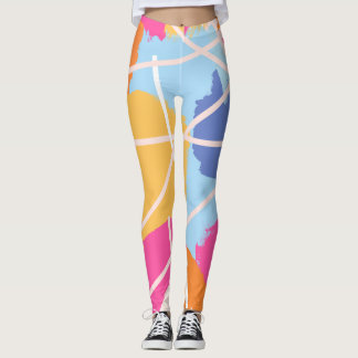Abstracte kunst leggings