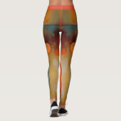 Abstracte kunst leggings (Achterkant)