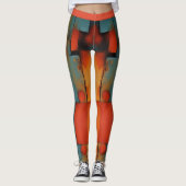 Abstracte kunst leggings (Voorkant)