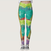 Abstracte kunst leggings (Voorkant)