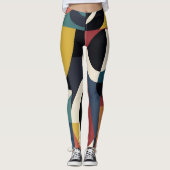 Abstracte kunst leggings (Voorkant)