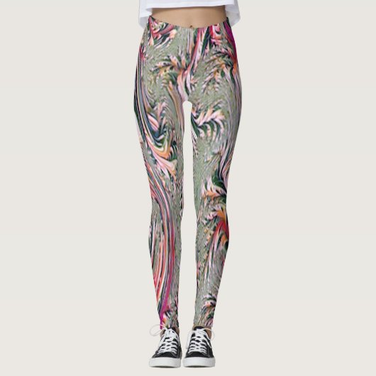 abstracte kunst leggings (Voorkant)