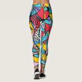abstracte kunst leggings (Achterkant)