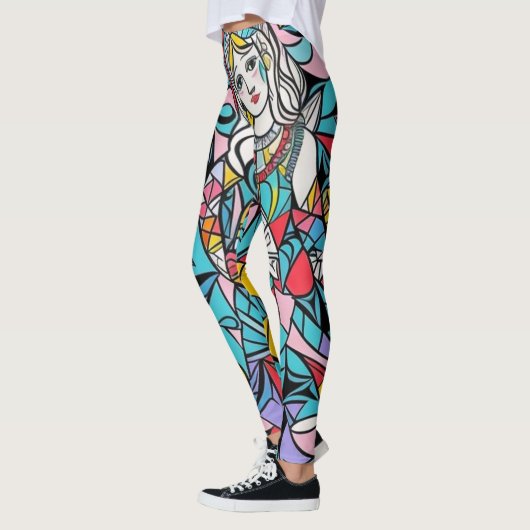 abstracte kunst leggings (Links)