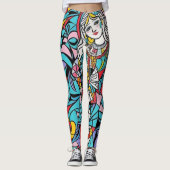 abstracte kunst leggings (Voorkant)