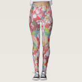 Abstracte kunst leggings (Voorkant)
