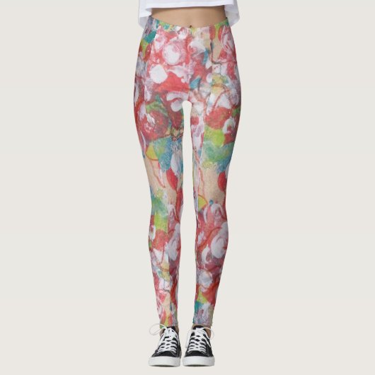 Abstracte kunst leggings (Voorkant)