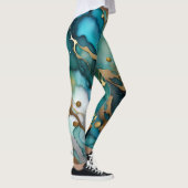 Abstracte kunst Leggings - Elegante marmeren print (Rechts)