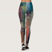 Abstracte kunst Leggings - Wearable Paul Klee Styl (Achterkant)