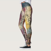 Abstracte kunst Leggings - Wearable Paul Klee Styl (Links)