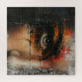 Abstracte kunst legpuzzel (Horizontaal)