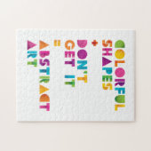 Abstracte kunst legpuzzel (Horizontaal)