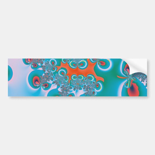 Abstracte Kunst Lentetuin Bumpersticker (Voorkant)