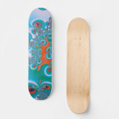 Abstracte Kunst Lentetuin Persoonlijk Skateboard (Voorkant)
