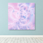 Abstracte Kunst Lichtroze Canvas Afdruk (Insitu (Houten vloer))