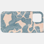 Abstracte Kunst Lijnen Patroon Textuur Kaart Behan Case-Mate iPhone Case (Achterkant (horizontaal))