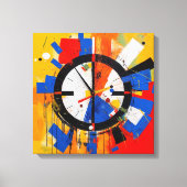 Abstracte kunst lijst canvas afdruk (Voorkant)
