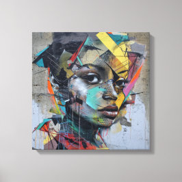 Abstracte kunst lijst canvas afdruk