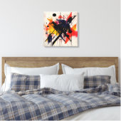 Abstracte kunst lijst canvas afdruk (Insitu (Slaapkamer))