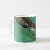 Abstracte kunst - Lush Earth Koffiemok (Voorkant links)