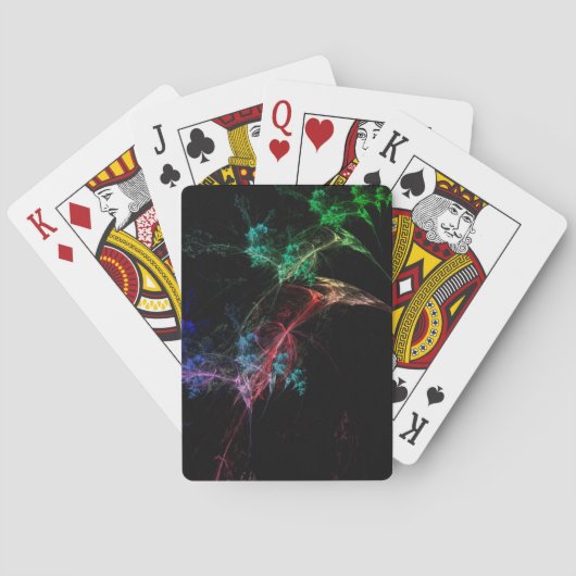 Abstracte Kunst Magische Lichten Pokerkaarten (Achterkant)