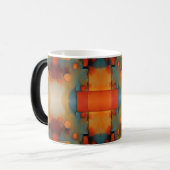 Abstracte kunst magische mok (Voorkant links)