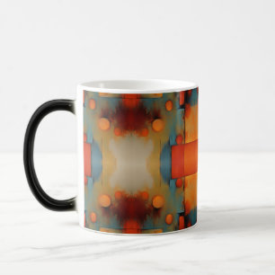 Abstracte kunst magische mok