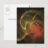 Abstracte Kunst Magische Vlam Briefkaart (Voorkant / Achterkant)