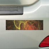 Abstracte Kunst Magische Vlam Bumpersticker (Op auto)