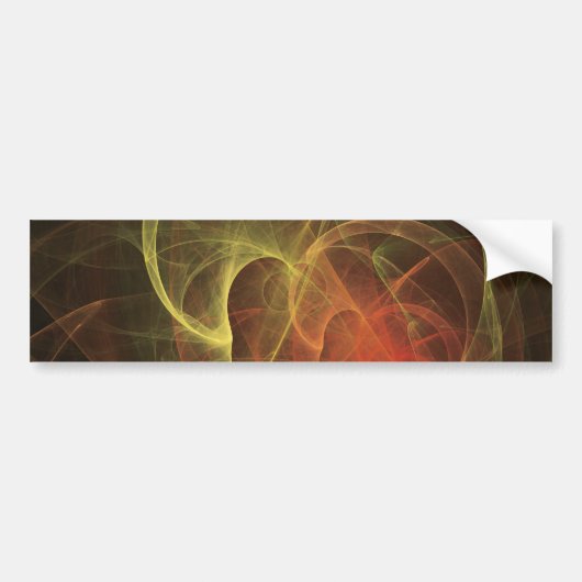 Abstracte Kunst Magische Vlam Bumpersticker (Voorkant)