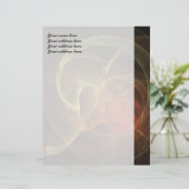 Abstracte Kunst Magische Vlam Gepersonaliseerd Briefhoofd (Staand voorkant)