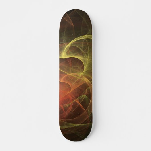 Abstracte Kunst Magische Vlam Skateboard (Voorkant)