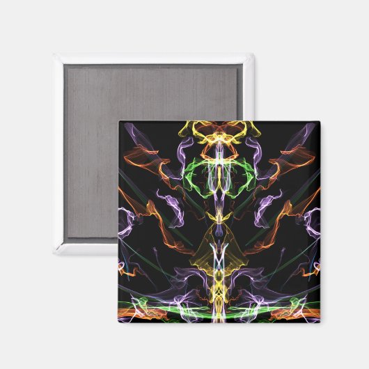 Abstracte kunst magneet (Voorkant / Achterkant)
