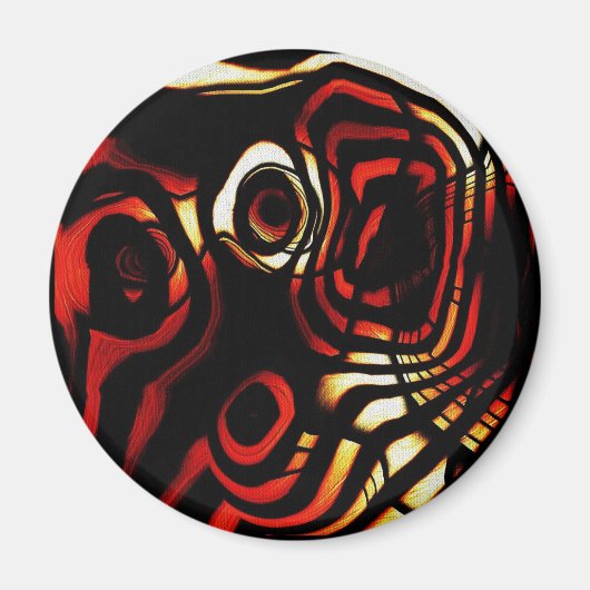 Abstracte kunst magneet (Voorkant)