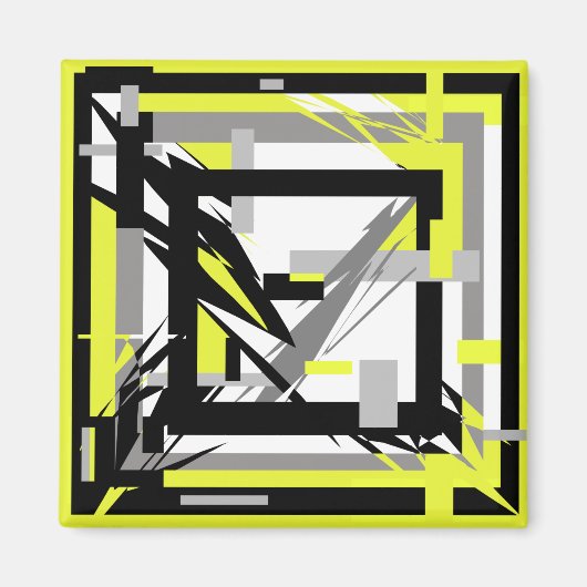 Abstracte Kunst Magneet (Voorkant)