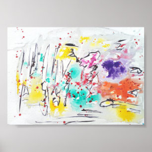 Abstracte Kunst Matte waarde Poster