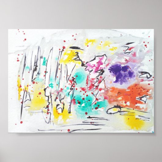 Abstracte Kunst Matte waarde Poster (Voorkant)