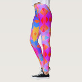 Abstracte Kunst Meerkleurig Leggings (Links)