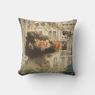 Abstracte Kunst  Meisje Kleding Mode Ads Kussen