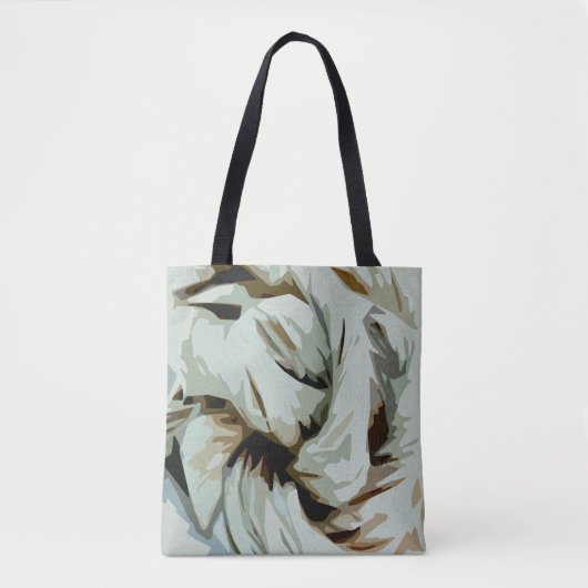 Abstracte kunst met aardetonen tote bag (Voorkant)