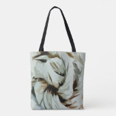 Abstracte kunst met aardetonen tote bag (Achterkant)