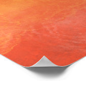 abstracte kunst met "Beach Vibes"-kool voor zomerk Poster (Hoek)