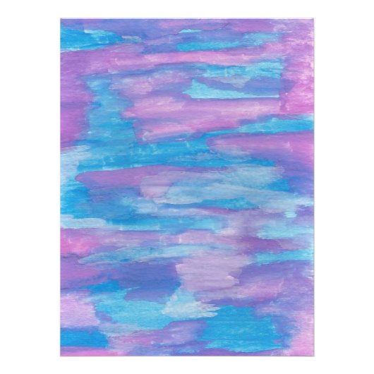 Abstracte kunst met blauwe en Paarse wervelkolom Foto Afdruk (Voorkant)