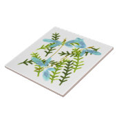 Abstracte kunst met dansende libellen tegeltje (Zijkant)